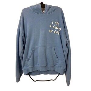 Elevated Faith I Am A Child Of God Hoodie, Size L, Light Blue